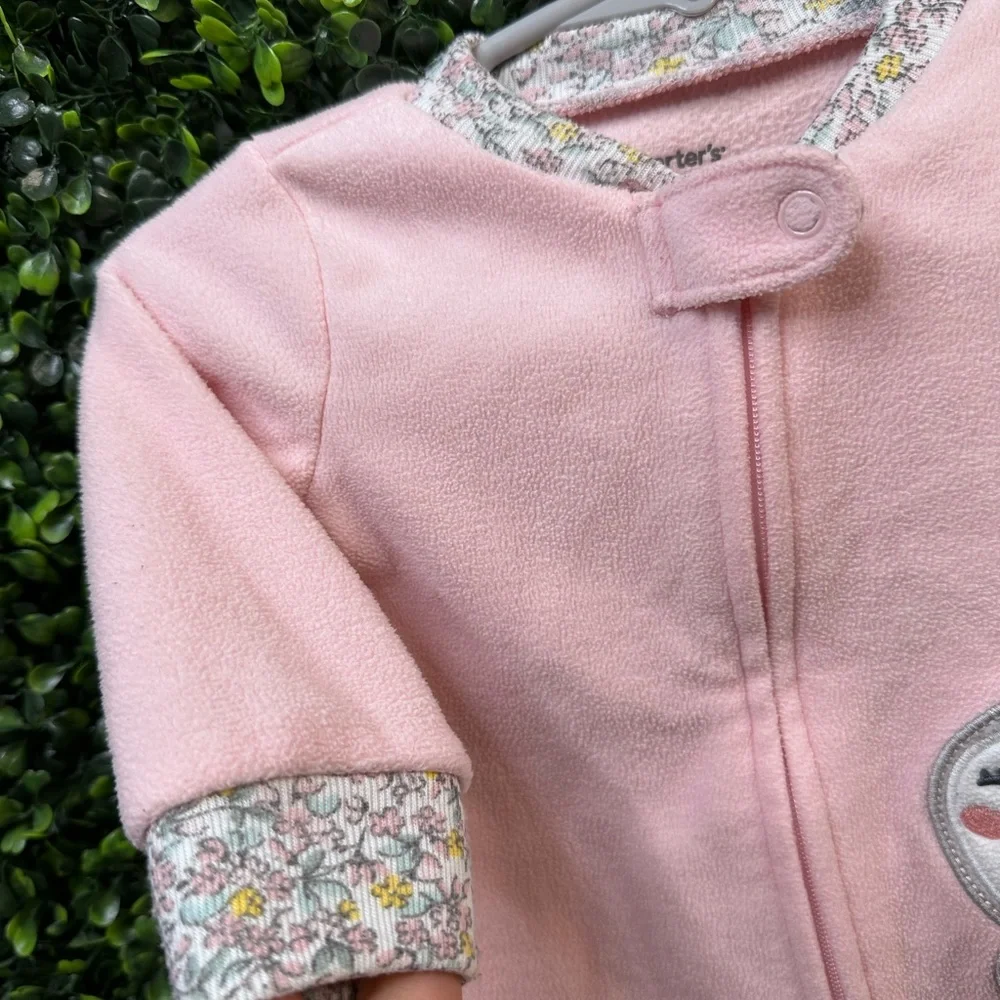 Carter's‎ Pink Owl Footie One Piece